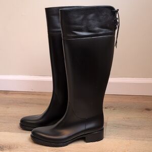 Black Women's Knee-High Rain boots Size eu 37